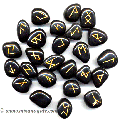 Manufacturers Exporters and Wholesale Suppliers of Agate Rune Set Khambhat Gujarat